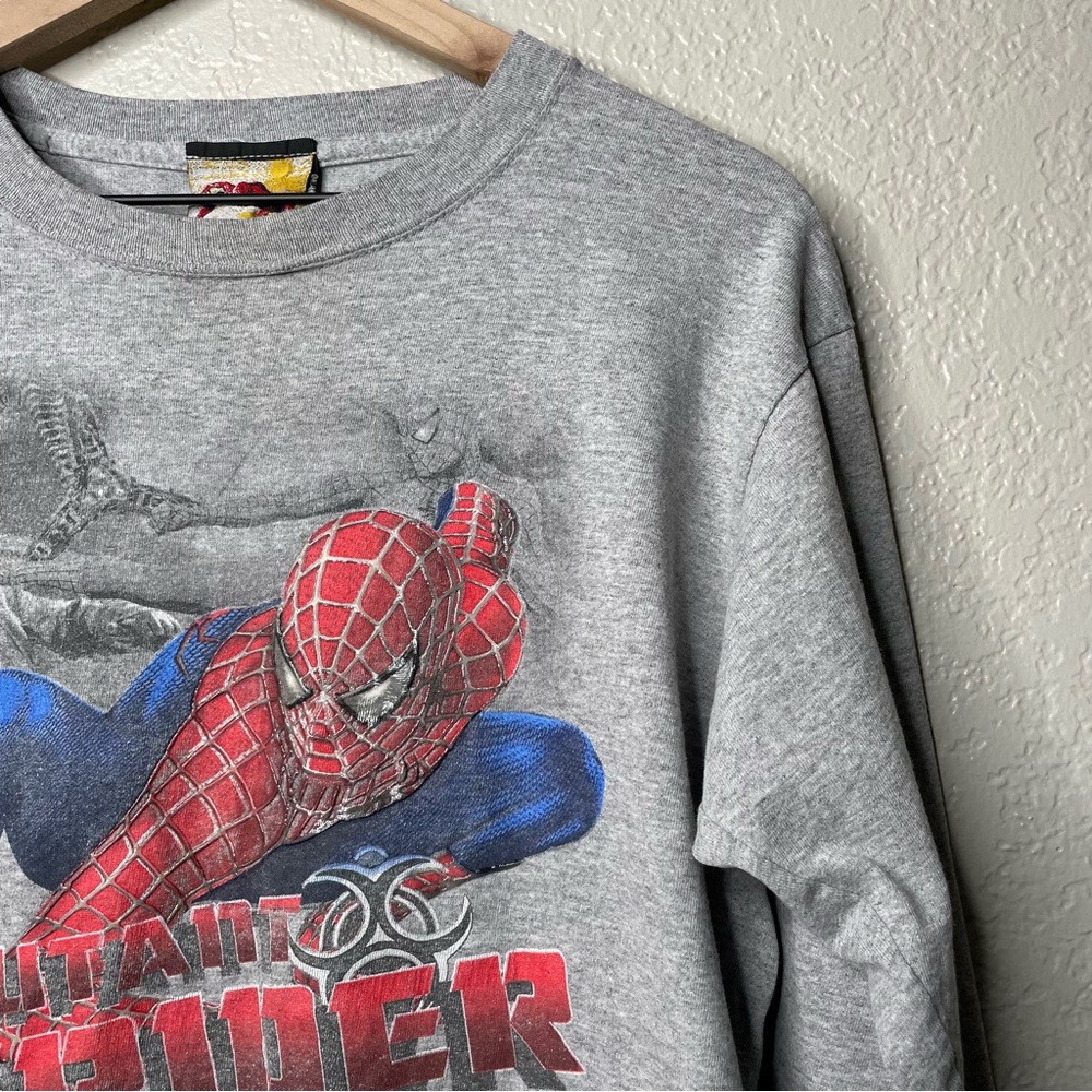Marvel 2004 Spider-Man 2 Movie Promo Long Sleeve T-Shirt Youth Boys - Picture 4 of 13